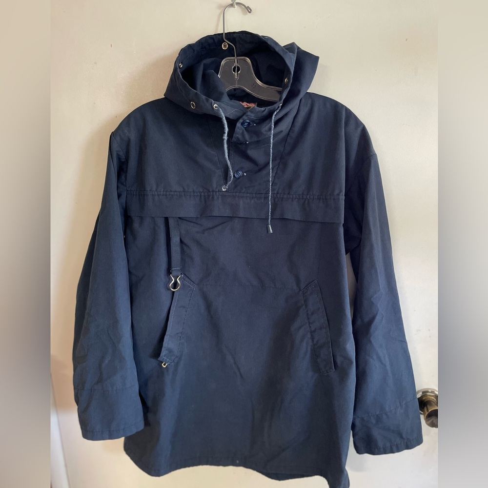 Vintage 1970’s Men’s Parka. Large Navy Blue